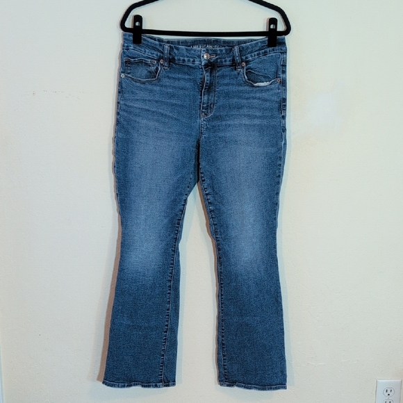 American Eagle Outfitters Curvy High-Rise Skinny Kick Size 14 - Picture 2 of 14